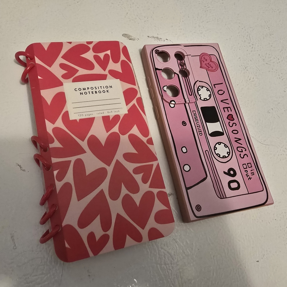 Pink Retro Cassette Phone Case